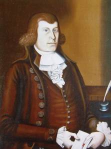 Ezra Weston II, "King Caesar" (1772-1842) as a  young clerk in 1793.