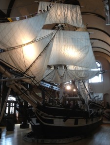 The Lagoda in the Bourne Building of the New Bedford Whaling Museum is the largest ship model in existence