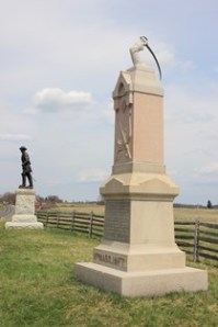 The restored 11th Massachusetts monument, April 2013. National Park Service photo.
