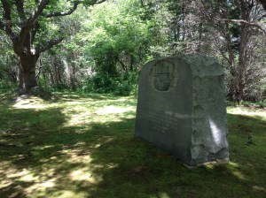 Site of the John Howland House which he occupied c. 1638